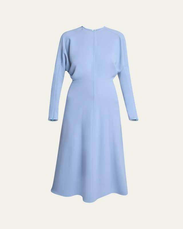 Classic Dolman Sleeve Midi Dress